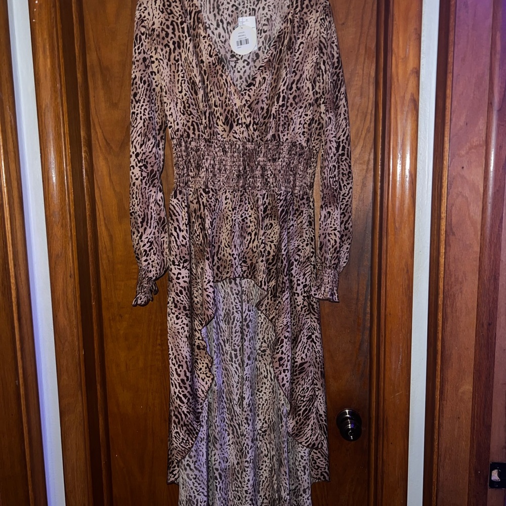 New Patrizia Luca size large leopard print tunic